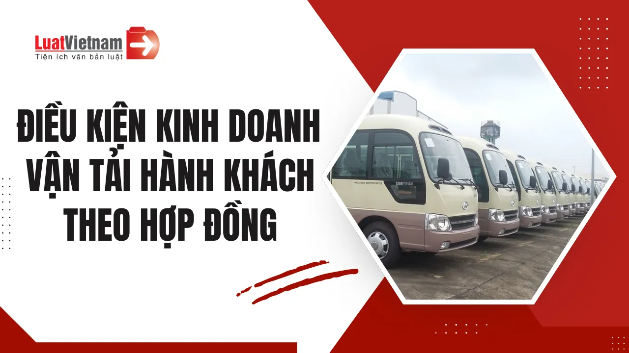 kinh doanh vận tải hành khách theo hợp đồng
