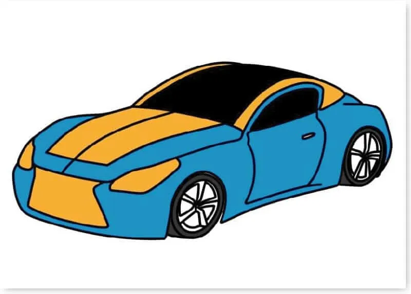 Tranh vẽ ô tô mơ ước Lamborghini với thiết kế ấn tượng