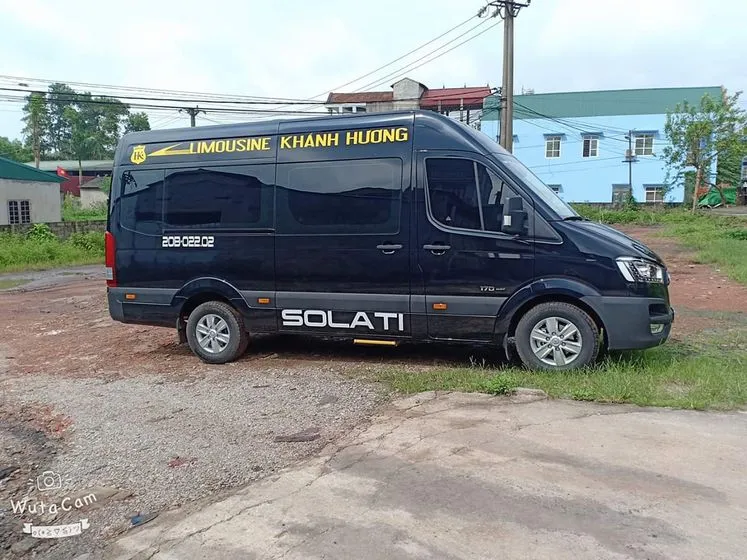 Xe Khánh Hương Solati 16 chỗ phục vụ tuyến Thái Nguyên - Thái Bình