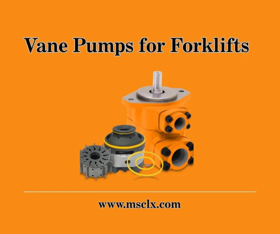 Kỹ thuật viên đang kiểm tra bơm thủy lực xe nâng bằng đồng hồ đo áp suất trong xưởng bảo dưỡng