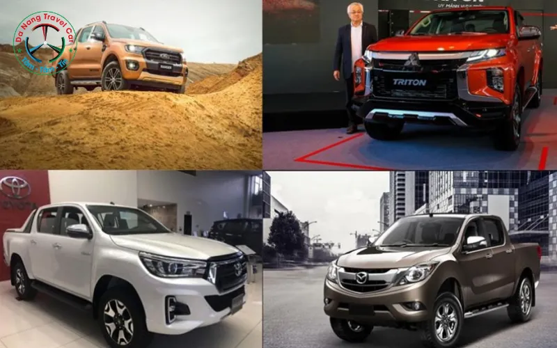 Mô tả hình ảnh một chiếc xe bán tải 4 chỗ đang di chuyển trên đường cao tốc, minh họa cho khả năng vận hành linh hoạt và tuân thủ luật giao thông