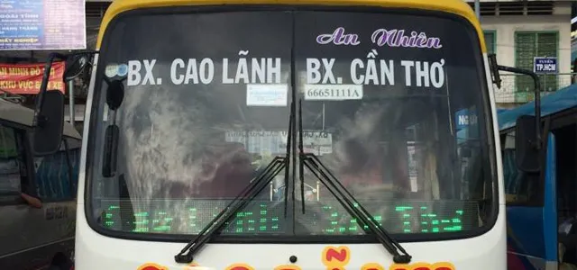 Xe An Nhiên phục vụ tuyến Đồng Tháp - Cần Thơ - Kiên Giang