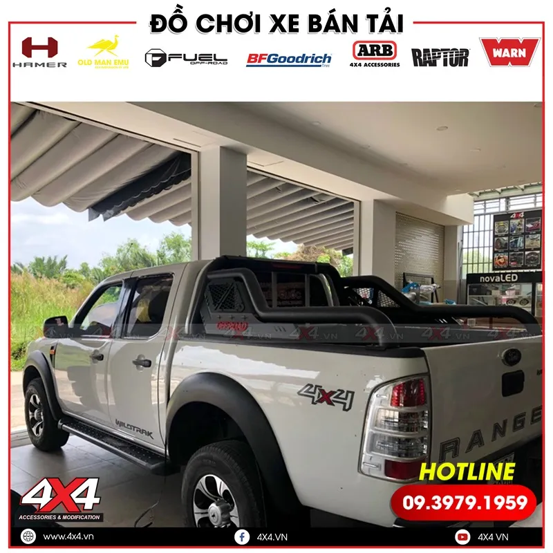 Thanh Thể Thao Offroad Lắp Đặt Trên Xe Ford Ranger Đời 2011 Tại 4x4 Workshop