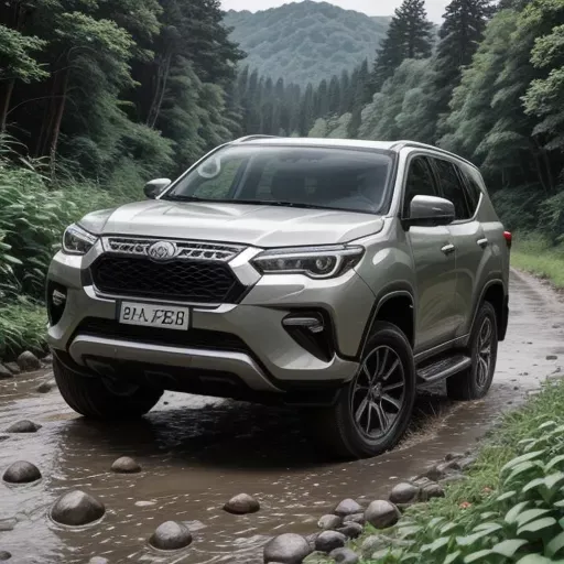Hình Ảnh Xe Bán Tải Fortuner Vượt Địa Hình Off Road Ấn Tượng