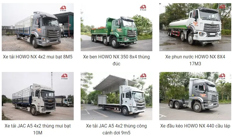So sánh sự khác biệt giữa các loại xe ben tự đổ và xe tải thùng thông thường