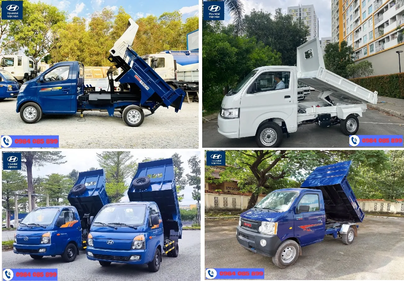 Tổng quan các mẫu xe ben cỡ nhỏ tốt nhất hiện nay, thiết kế nhỏ gọn, linh hoạt cho công trình hẹp