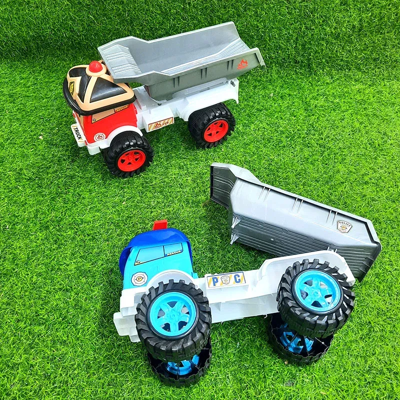 Mô hình xe ben đồ chơi trẻ em No.319 màu đỏ xám có thiết kế khỏe khoắn và tinh tế