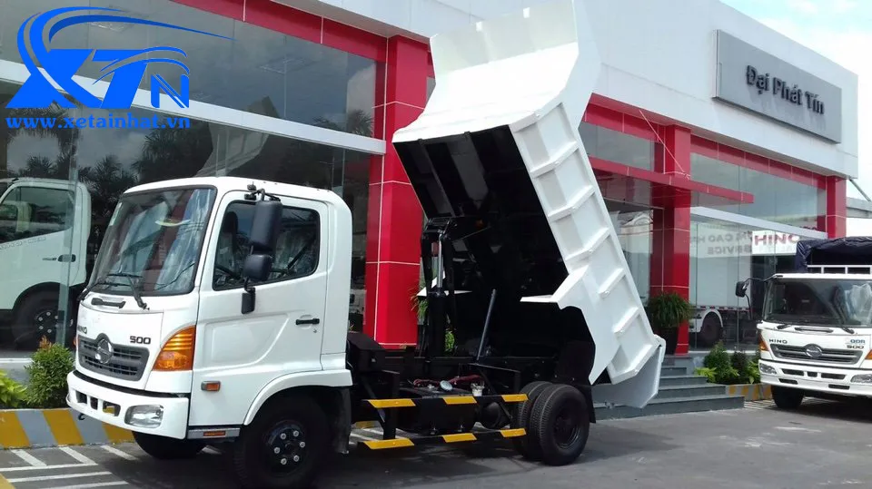 Xe ben Hino 6 tấn Hino FC9JETA Series 500 màu trắng