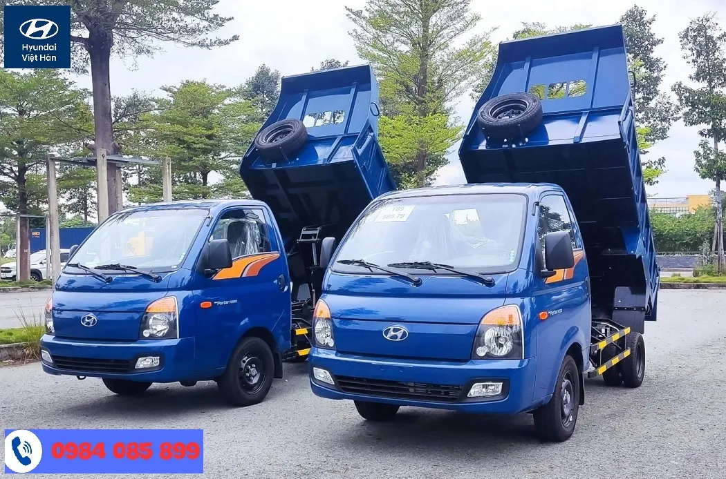 Xe ben Hyundai H150, một dòng xe ben nhỏ gọn nhưng mạnh mẽ, lý tưởng cho vận chuyển vật liệu nhẹ