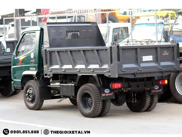 Thùng ben xe ben Cửu Long TMT 3.45 tấn với khung sườn chắc chắn