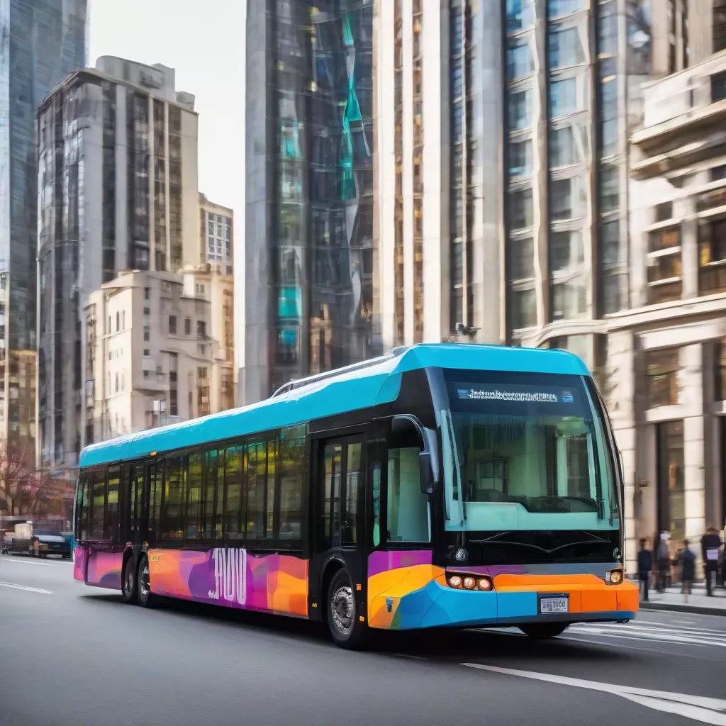 Xe buýt nối toa hiện đại