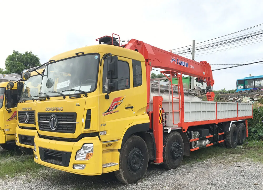xe tải gắn cẩu 15 tấn
