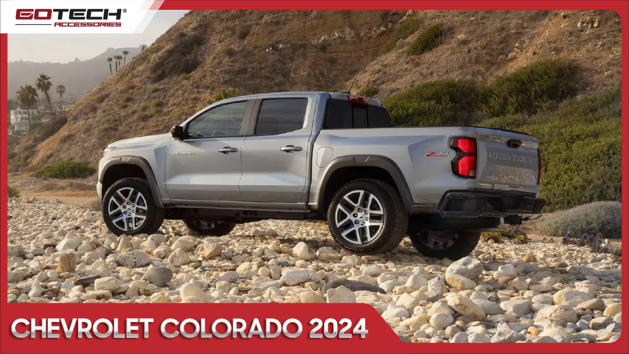 Hình ảnh thân xe bán tải Chevrolet Colorado 2024 với đường gân dập nổi thể thao và lazang 16 inch