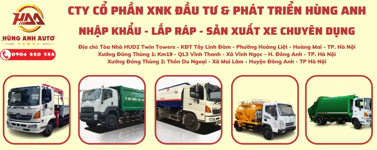 Hùng Anh Auto - Đơn vị sản xuất xe chuyên dụng hàng đầu