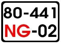 Biển số NG của xe cơ quan ngoại giao