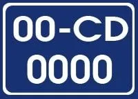 Biển số xanh có ký hiệu CD của xe Công an chuyên dụng