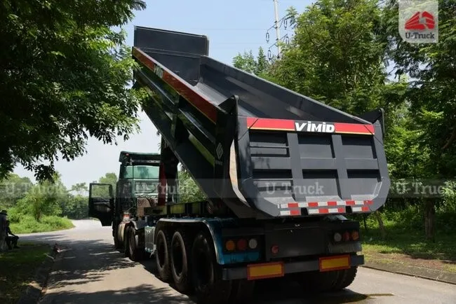 Thể tích thùng moóc ben CIMC được thiết kế đa dạng, linh hoạt theo yêu cầu vận chuyển