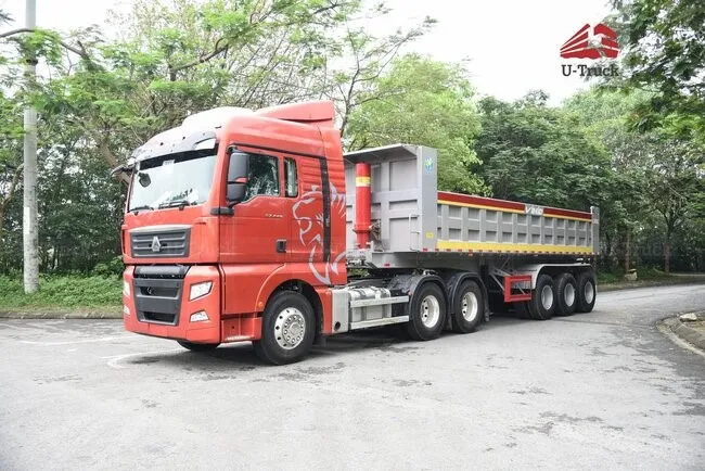 Xe đầu kéo ben có thiết kế ngoại thất khỏe khoắn, hiện đại, tối ưu khí động học