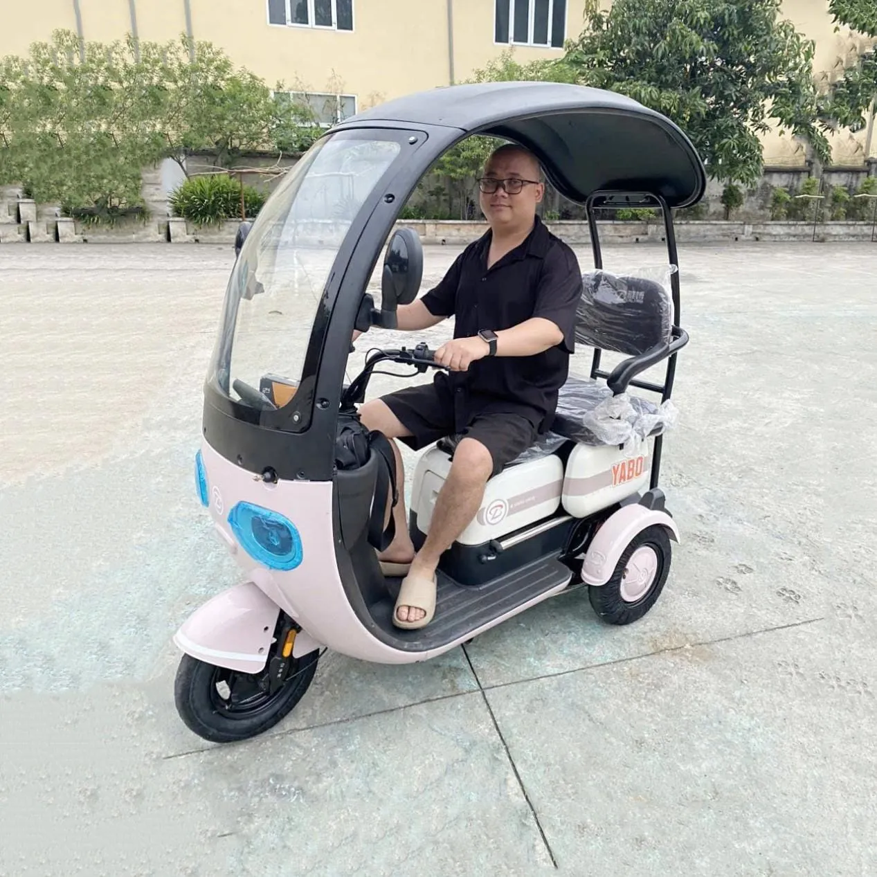 Xe điện 3 bánh Zabo ZB03 có mái che