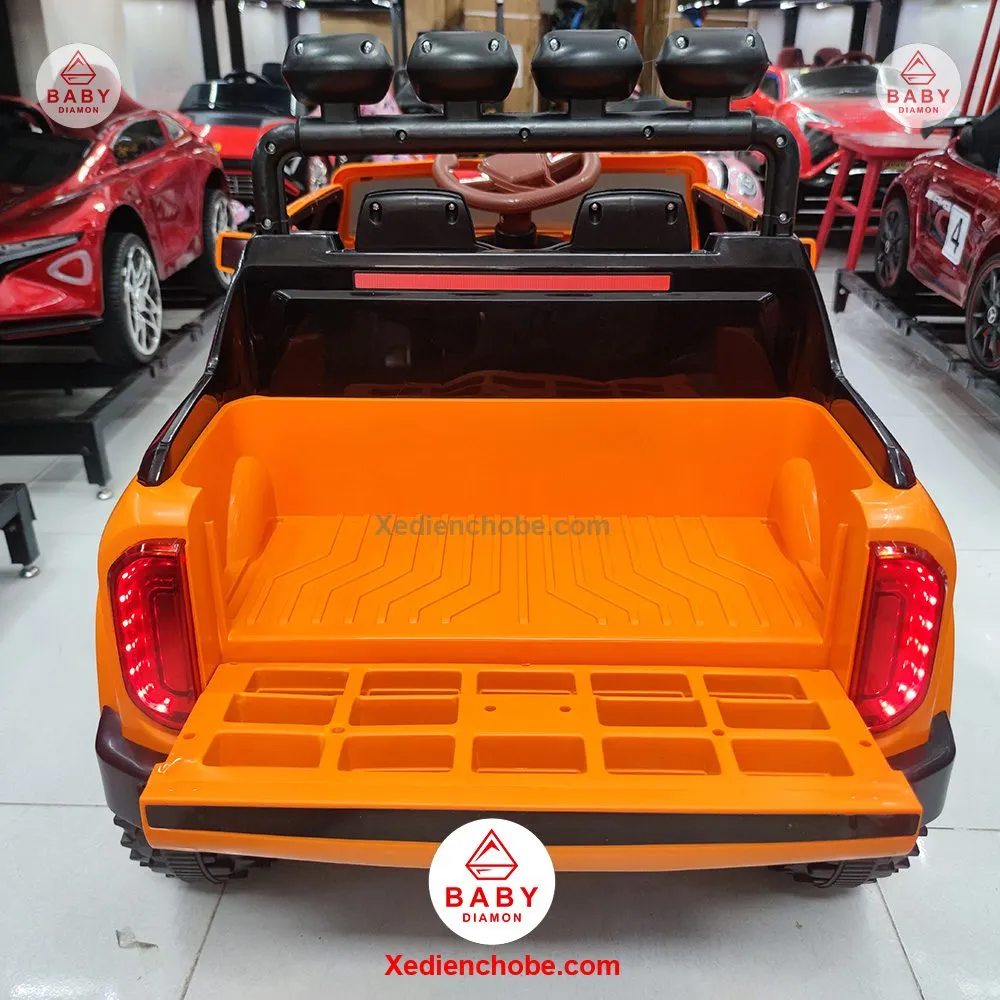 Thiết kế đuôi xe bán tải Mercedes ABM-3388 cho bé với thùng chứa đồ linh hoạt