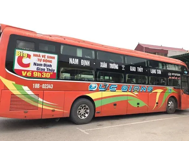 Xe giường nằm Đức Giang phục vụ hành khách tuyến Giao Thủy Lạng Sơn