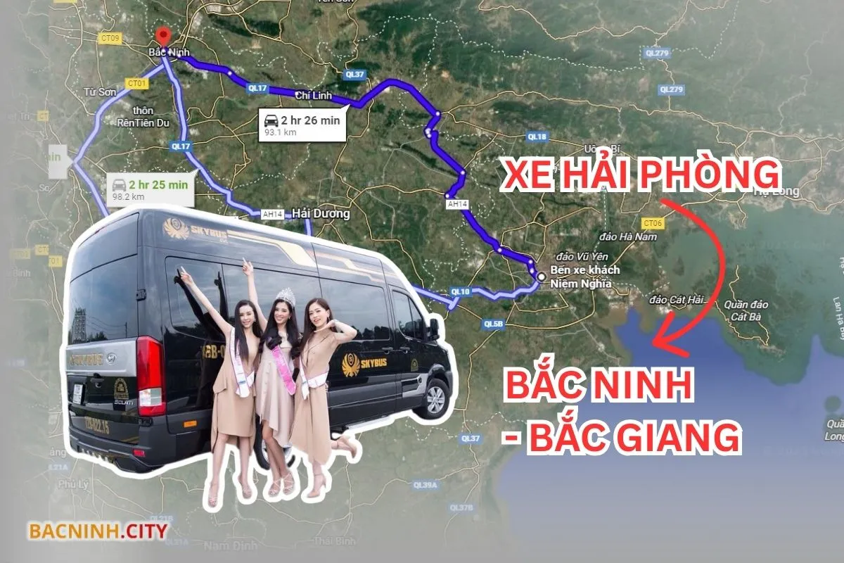 xe bắc giang hải phòng, xe khách bắc giang hải phòng, xe đi hải phòng từ bắc giang