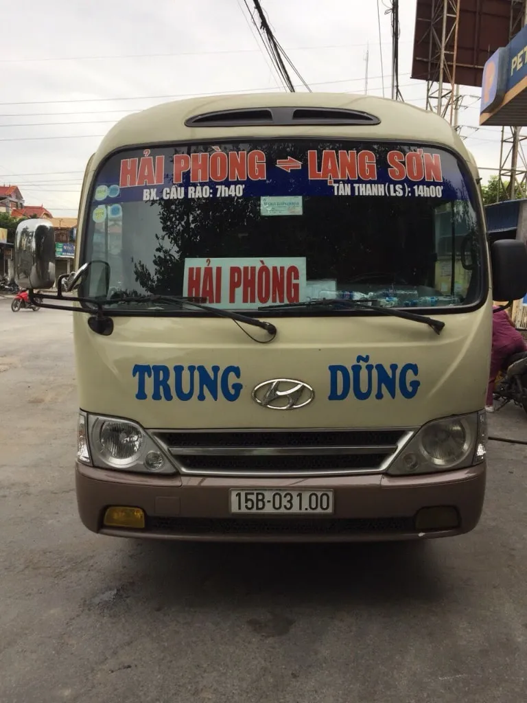 Xe Trung Dũng chạy tuyến Hải Phòng - Đồng Đăng