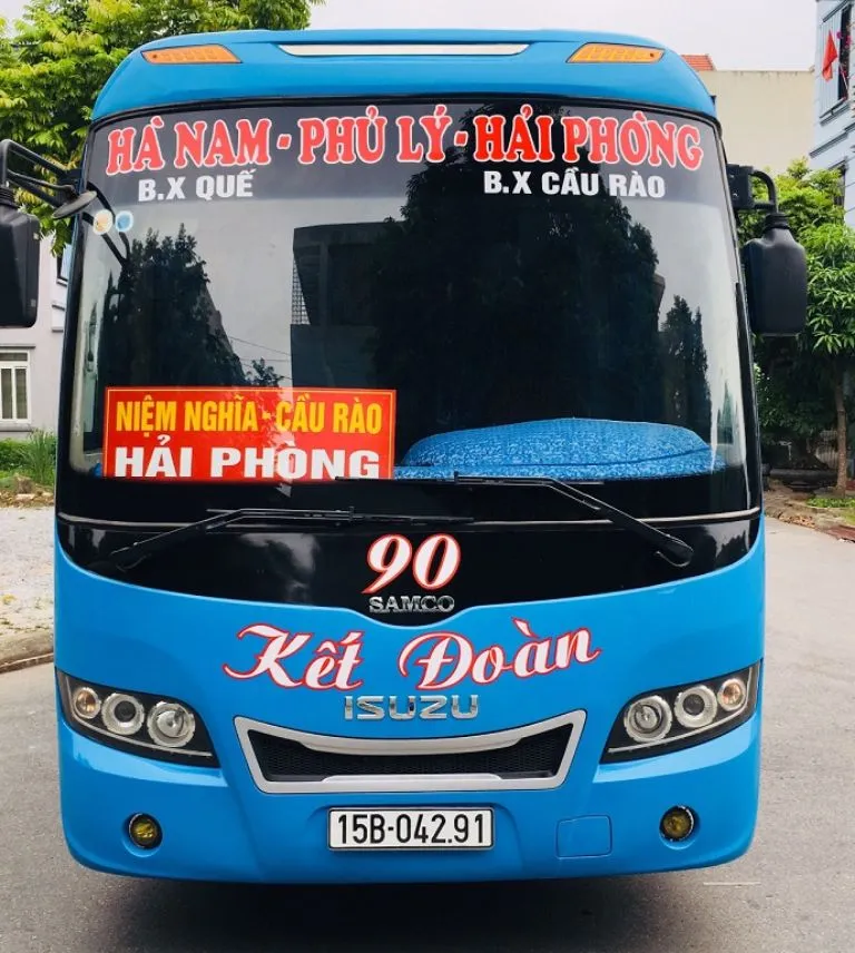Xe Kết Đoàn màu xanh đặc trưng