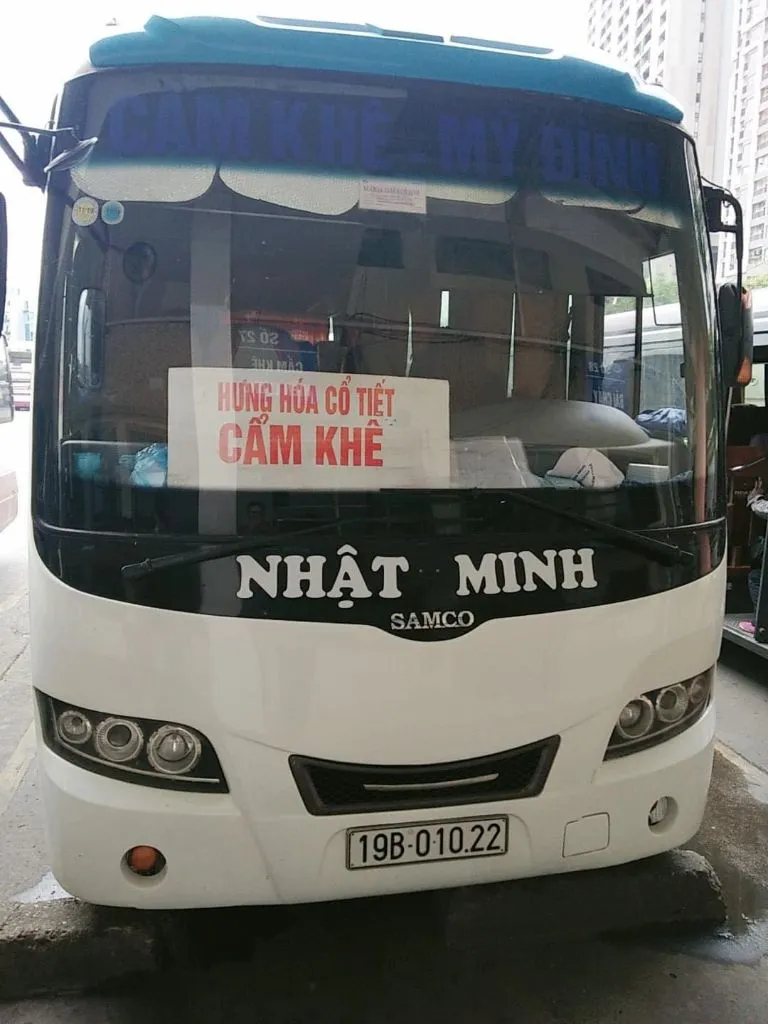 Xe khách Nhật Minh đi Hải Phòng - Phú Thọ