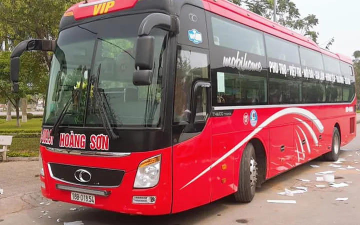 Nhà xe Hoàng Sơn phục vụ tuyến Phù Ninh - Việt Trì - Tiền Hải