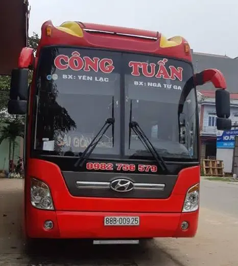 Xe khách Công Tuấn trang bị tiện nghi cao cấp