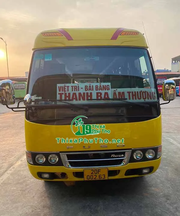 Xe khách tuyến Thanh Ba Hạ Hòa đi Thái Nguyên