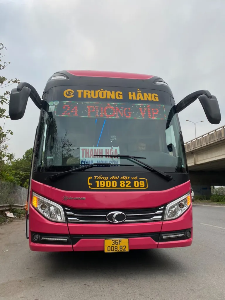 Xe khách Trường Hằng tuyến Hà Nội - Nghi Sơn