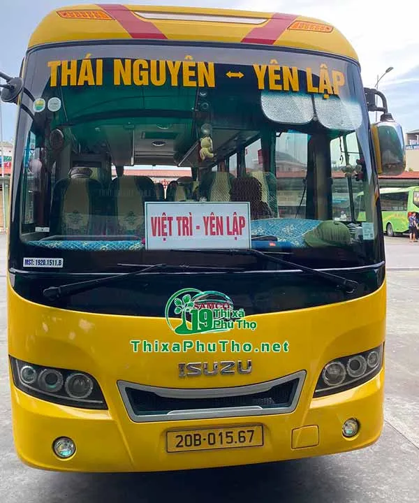 Xe khách từ Yên Lập, Cẩm Khê đi Thái Nguyên