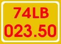 Biển số vàng chữ đỏ của xe khu kinh tế