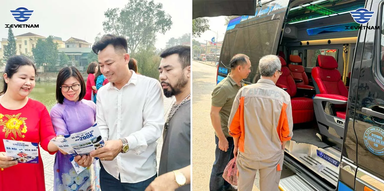 Xe limousine đón tận nơi