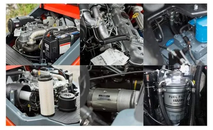 Các bộ phận trên xe nâng Heli 3 tấn