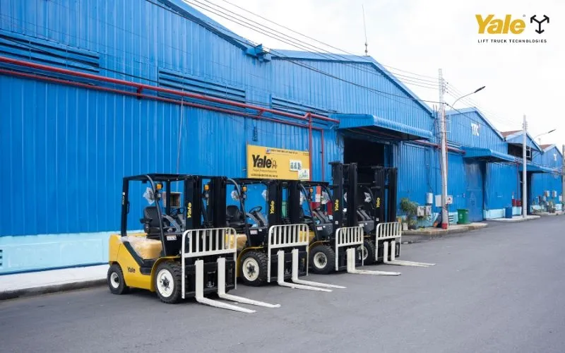 Xe nâng 3 tấn Yale có tại các chi nhánh Xe nâng Yale Việt Nam toàn quốc