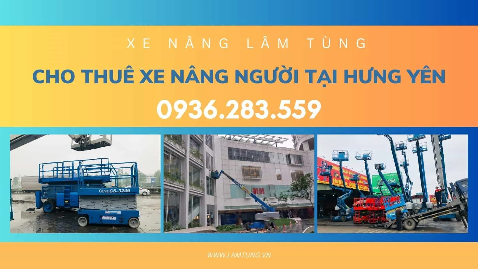 Dịch vụ cho thuê xe nâng người chuyên nghiệp tại kho bãi Hưng Yên