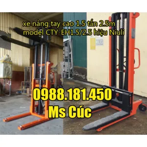 Xe nâng tay cao 1.5 tấn 2.5m Đài Loan