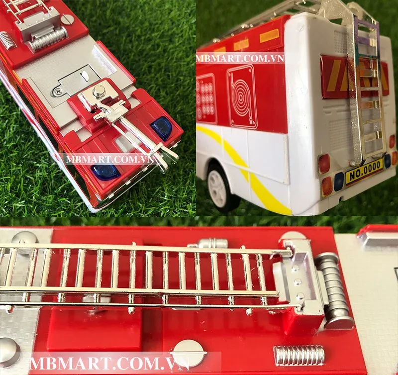 Xe ô tô điều khiển từ xa mô hình cứu hỏa No.2968-A