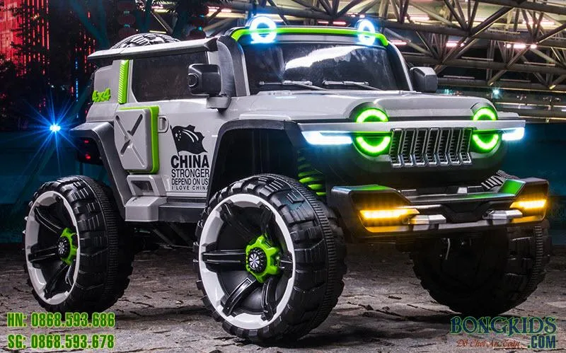 Xe ô tô điện trẻ em địa hình 2 chỗ siêu khỏe N1166