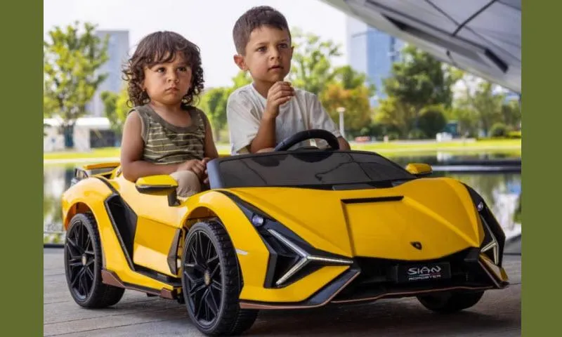 Xe ô tô điện trẻ em 2 chỗ ngồi Lamborghini QLS6988 bản quyền