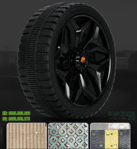 Chi tiết bánh xe ô tô điện trẻ em, khác biệt với bánh xe ô tô siêu trọng thực tế