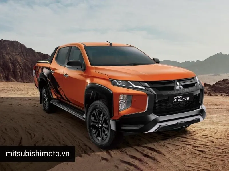 Ngoại thất Mitsubishi Triton Athlete 2022 với đèn LED ban ngày ấn tượng