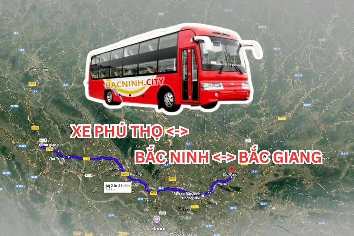 XE PHÚ THỌ BẮC giang, xe bắc giang phú thọ việt trì, xe khách bắc giang việt trì, xe ghép bắc giang phú thọ