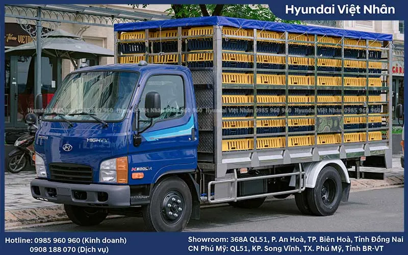 Xe tải 2 tấn N500LA chở gia cầm 120 lồng