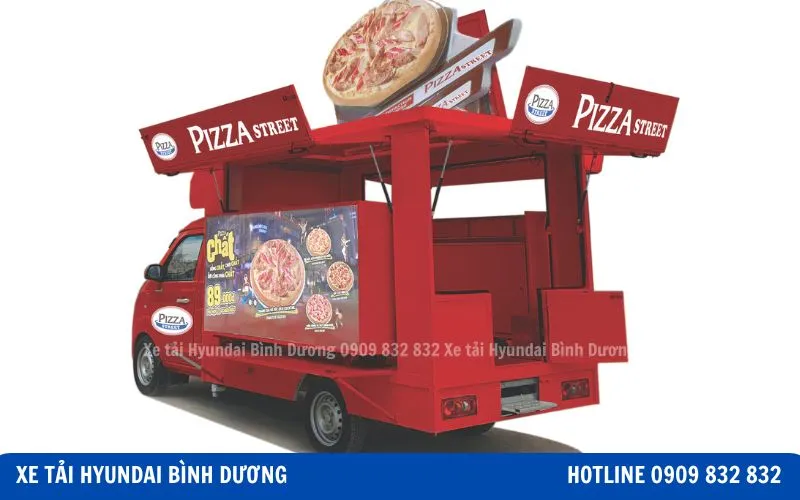 Xe tải bán hàng thùng cánh dơi