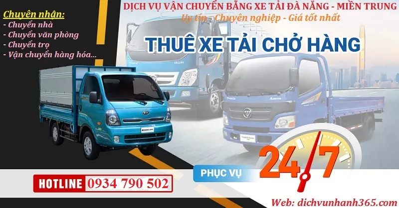 xe tải nhỏ chở hàng đà nẵng giá rẻ