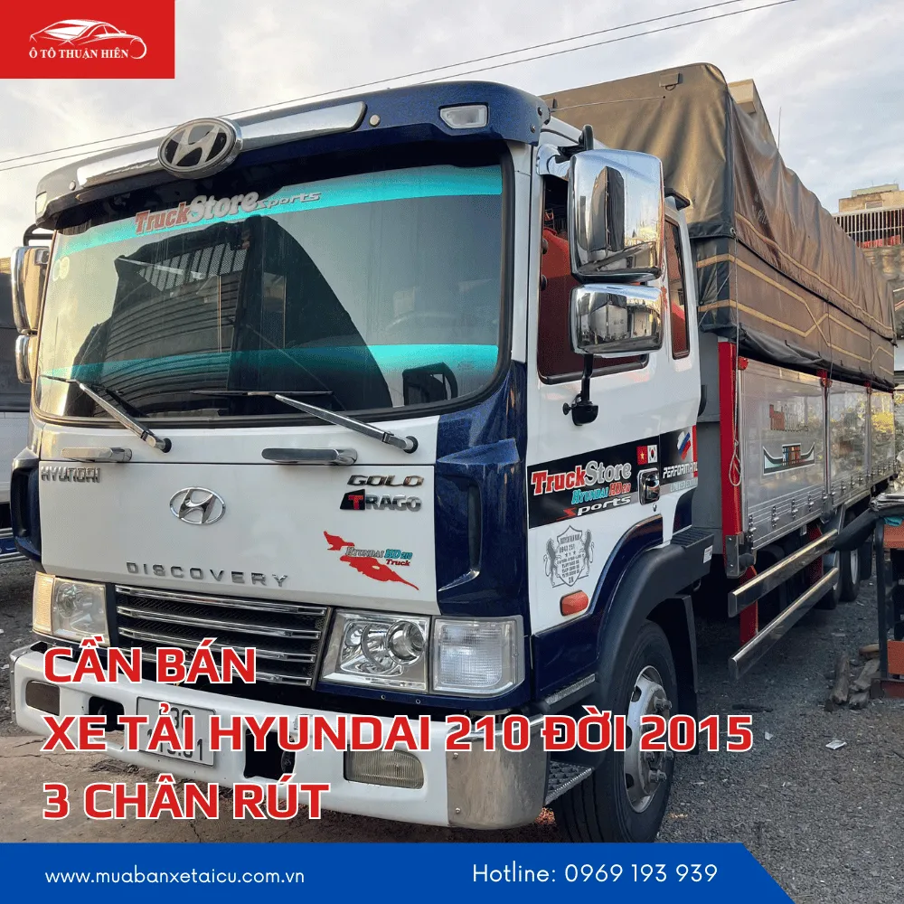 Hộp số và nội thất buồng lái xe Hyundai 210 tải trọng 15 tấn cũ